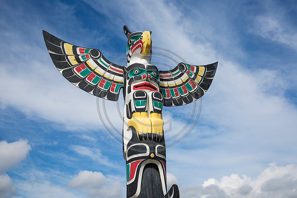 Thunderbird totem pole, Duncan, BC
