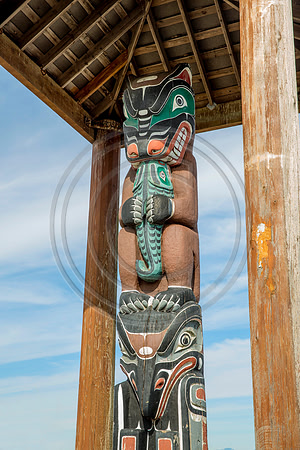 Totem pole, Campbell River, BC