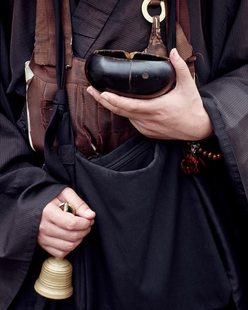 Monk with alms bowl