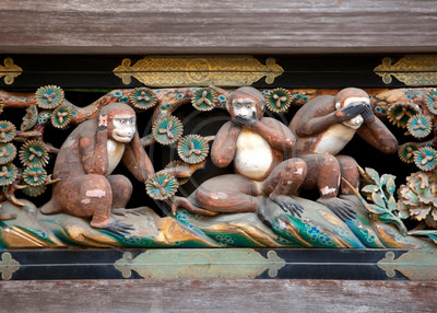 Sansaru --Three monkeys (Nikko, Japan)