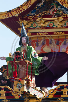 Marionette on float, Takayama Spring Festival